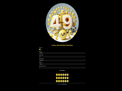 Lucky Lotto Number Generator