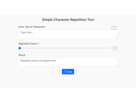 Character Repeater Tool