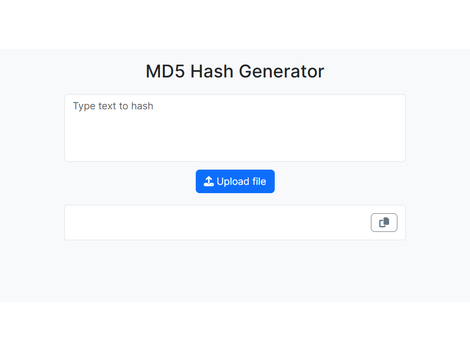 MD5 Hash Generator